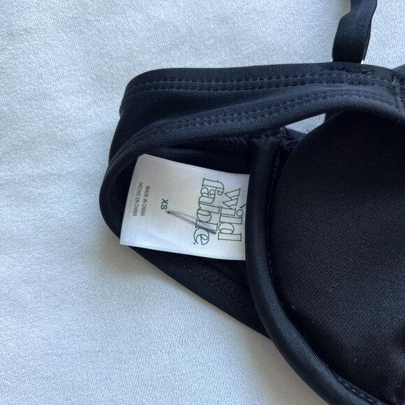 Wild Fable Black Underwire Cutout Bikini Top - Picture 3 of 4